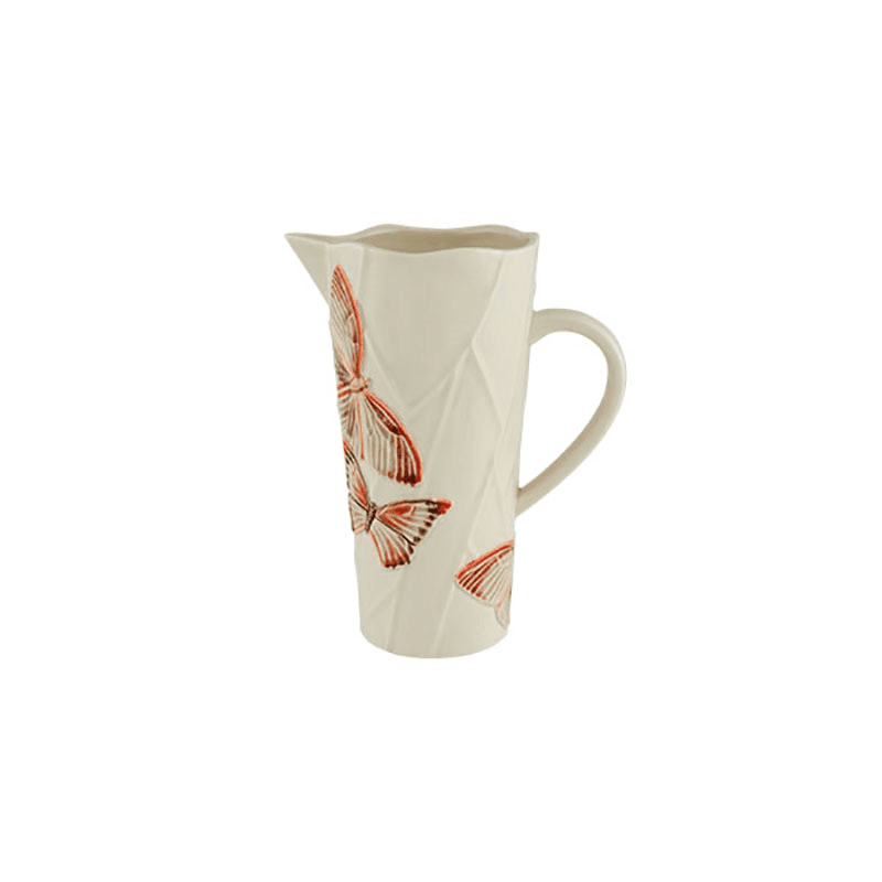 Cloudy Butterflies Pitcher, 1.6L, White