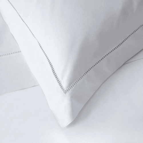 Image showing the Santorini - 200 Thread Count Cotton King duvet cover, W225 x L220cm, White product.
