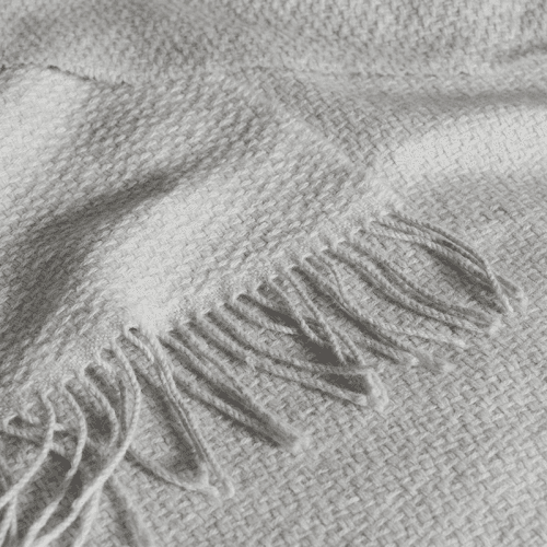 Image showing the Chepstow Cashmere Blend Throw, 140 x 200cm, Grey product.