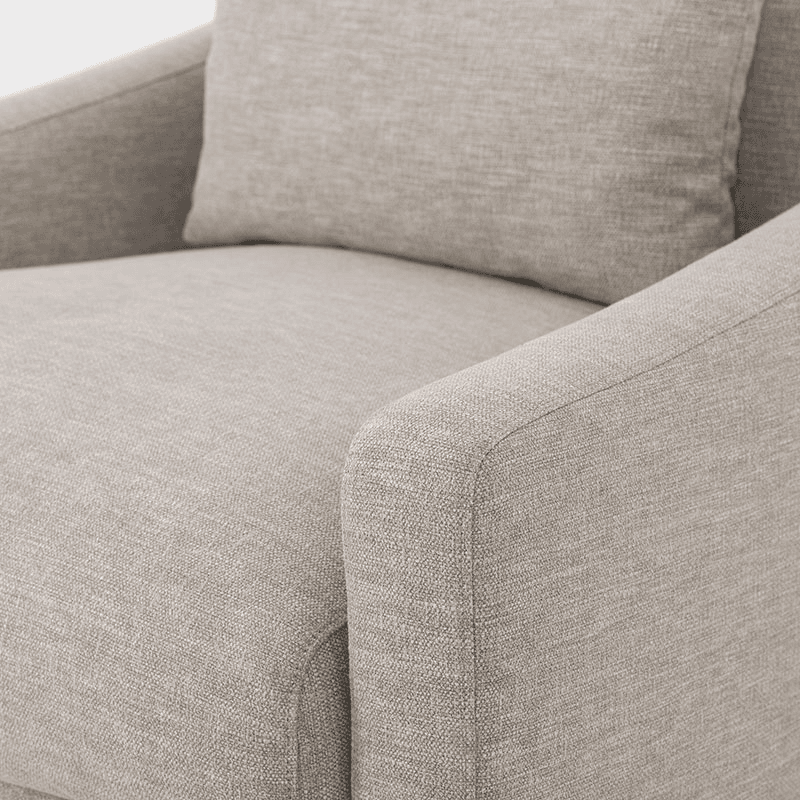 Model 07 Linen Armchair, Pumice