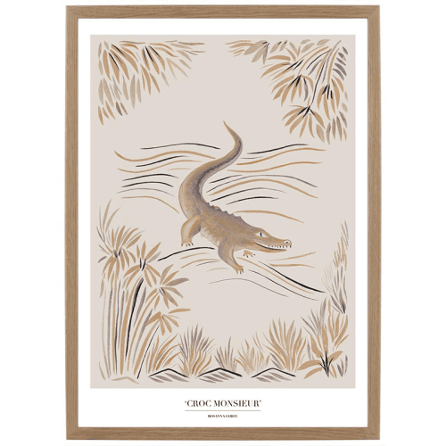 Image showing the Cros Monsieur Recycled Paper Print, A3, Beige product.