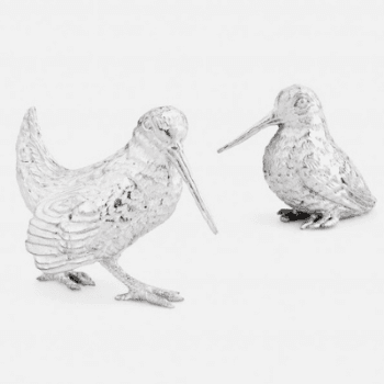 Image showing the Figurines, Woodcock & Hen, Silver Plate product.