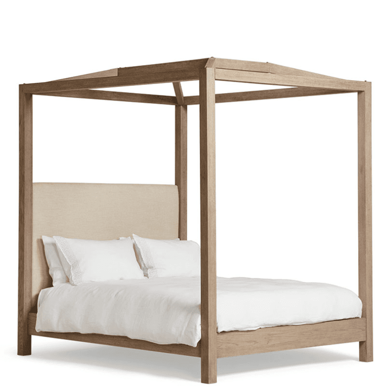 Hester Super King Four-Poster Bed, Natural