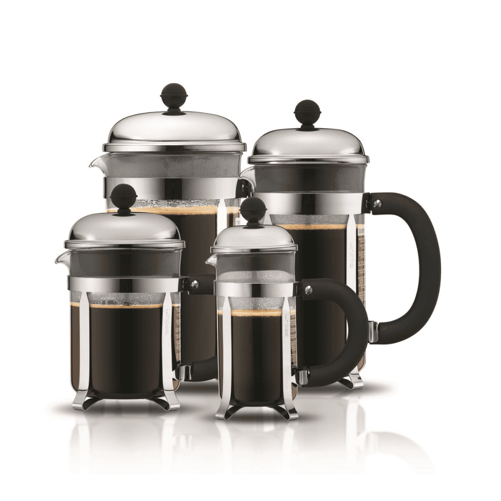 Chambord 4 cup coffee maker, 0.5 litre, Silver/Black