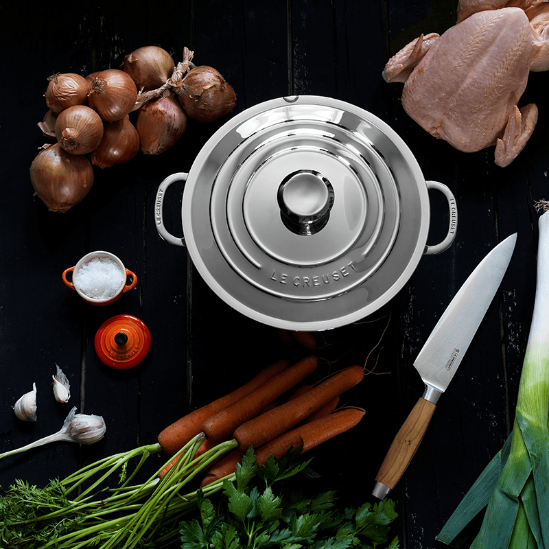 Signature Uncoated Saucepan with lid, 20cm, stainless steel