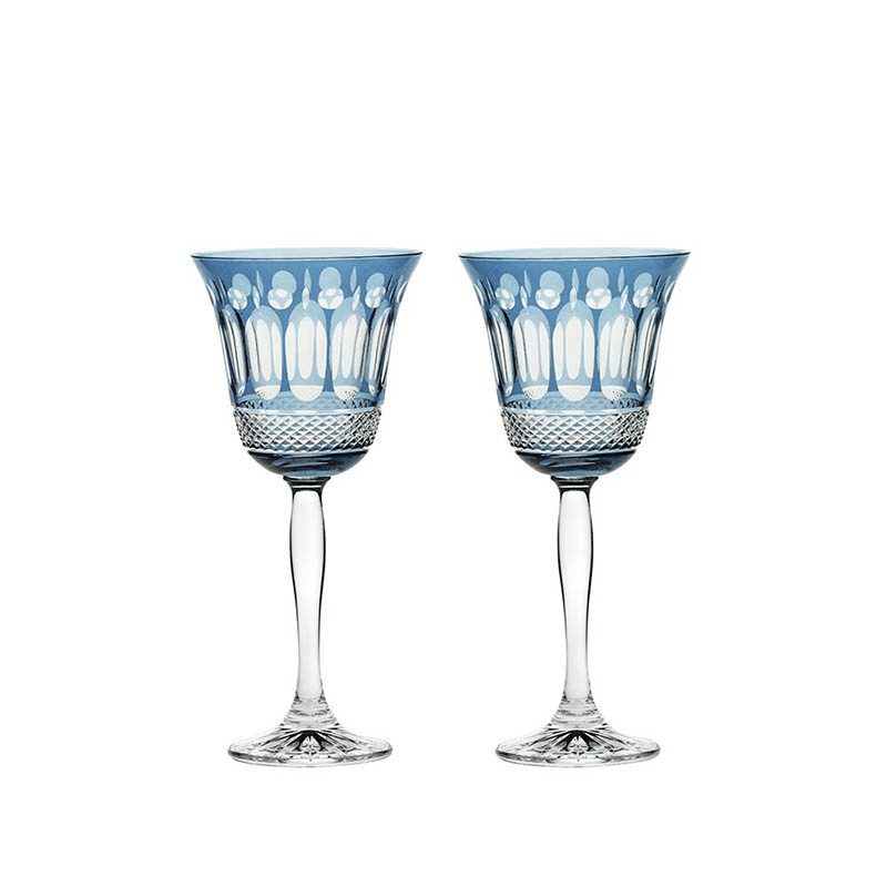 Belgravia Set of 2 Wine Glasses, 250ml, Blue