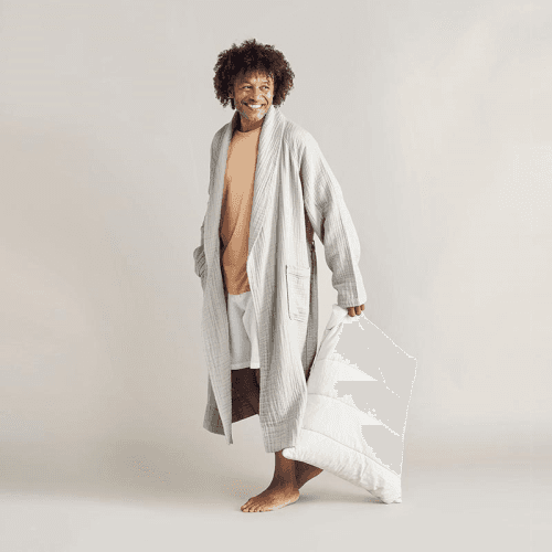 Image showing the The Dream Cotton Robe, Extra Large, Clay product.