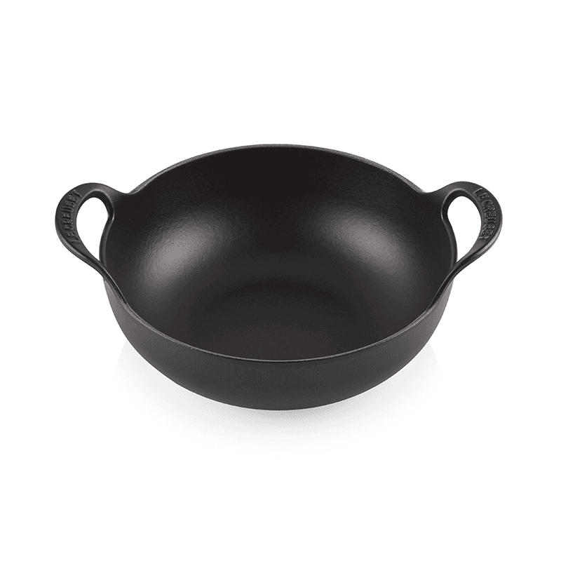 Signature Cast Iron Balti dish, 24cm, Satin Black