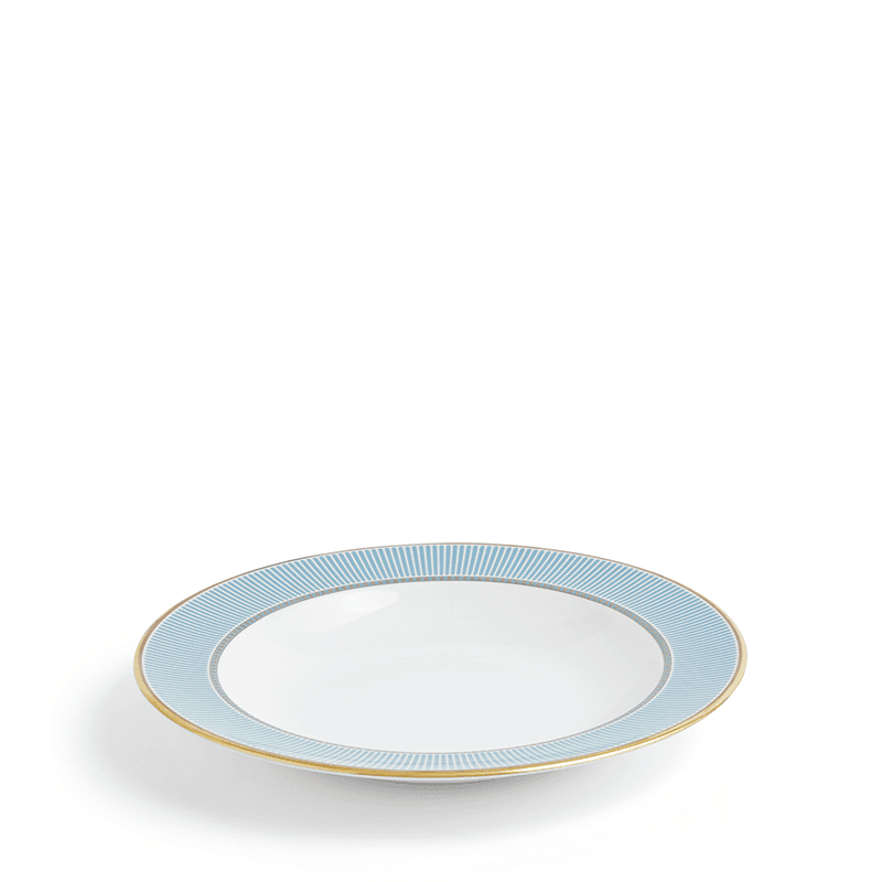 Helia Rimmed Soup Plate, D23cm, Mint Green