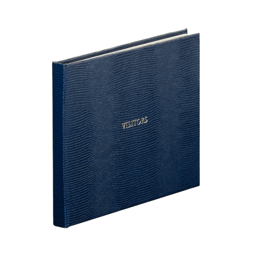 Oyster Bay Lined Visitors Book, L16 x W21.5cm, Navy Croc