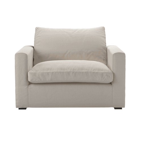Image showing the Long Island Slim Armchair, H82cm x W803m x D73cm, Taupe product.