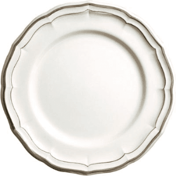 Image showing the Gien- Filet Taupe, Dinner Plate, Set of 4 product.