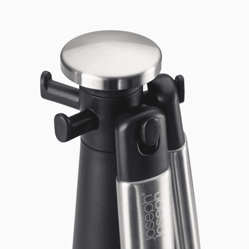 Image showing the Elevate Silicone 5 Piece Utensil Carousel Set, Stainless Steel product.