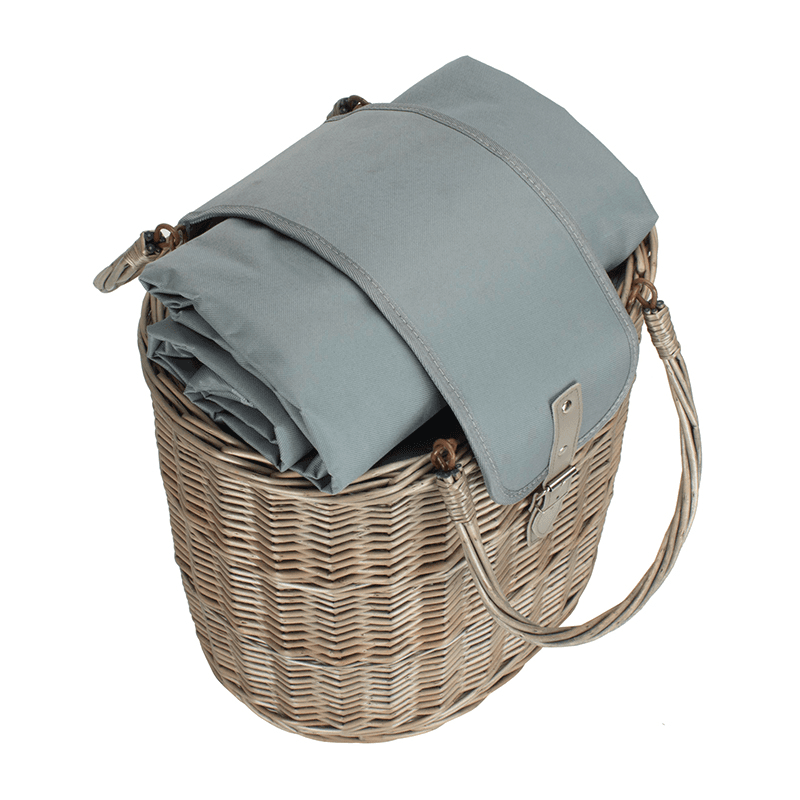 Oval Chiller Hamper Basket, Grey
