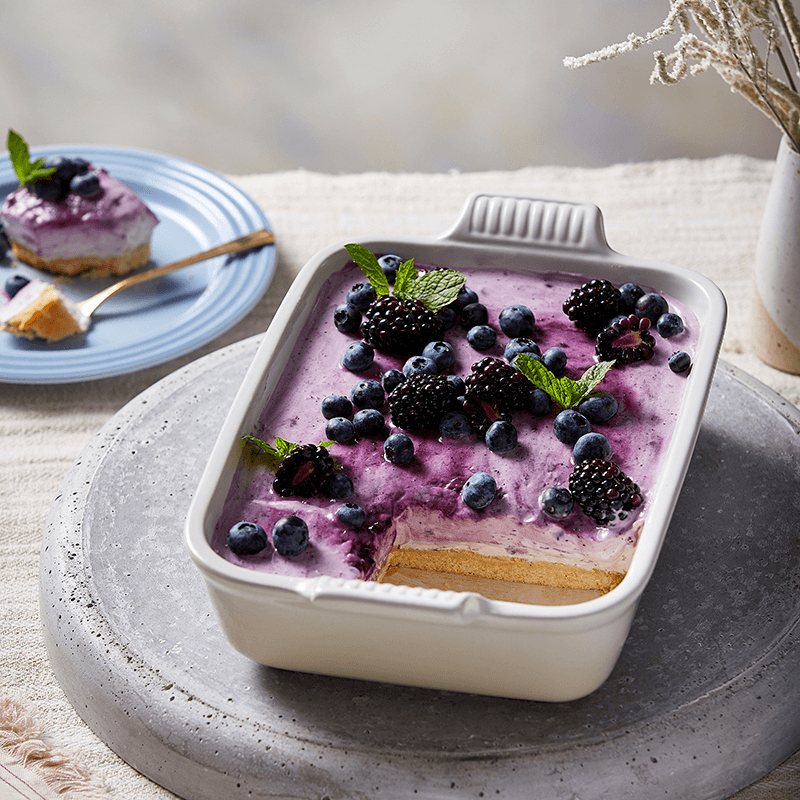 Stoneware Deep rectangular dish, 32cm - 3.85 litre, Meringue