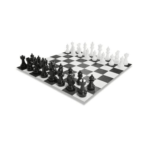 Image showing the Garden Chess Pieces with Board product.