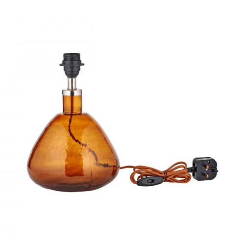 Image showing the Baba Glass Table Lamp, H31cm, Burnt Orange product.