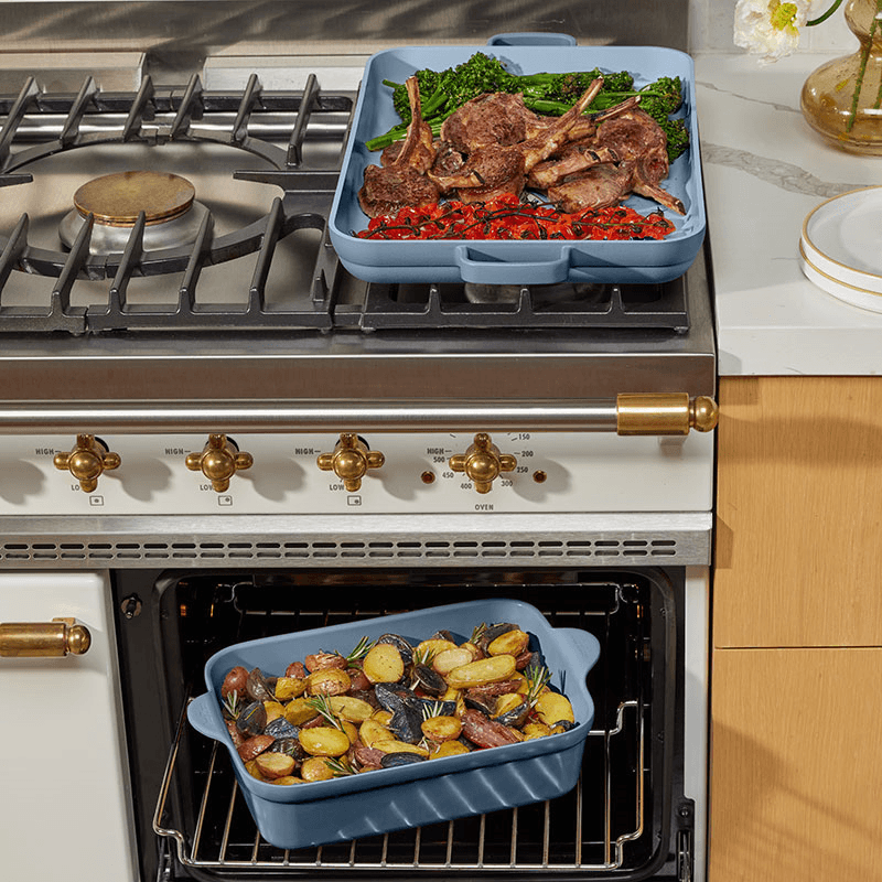 Aluminium Bakeware Set, Blue Salt