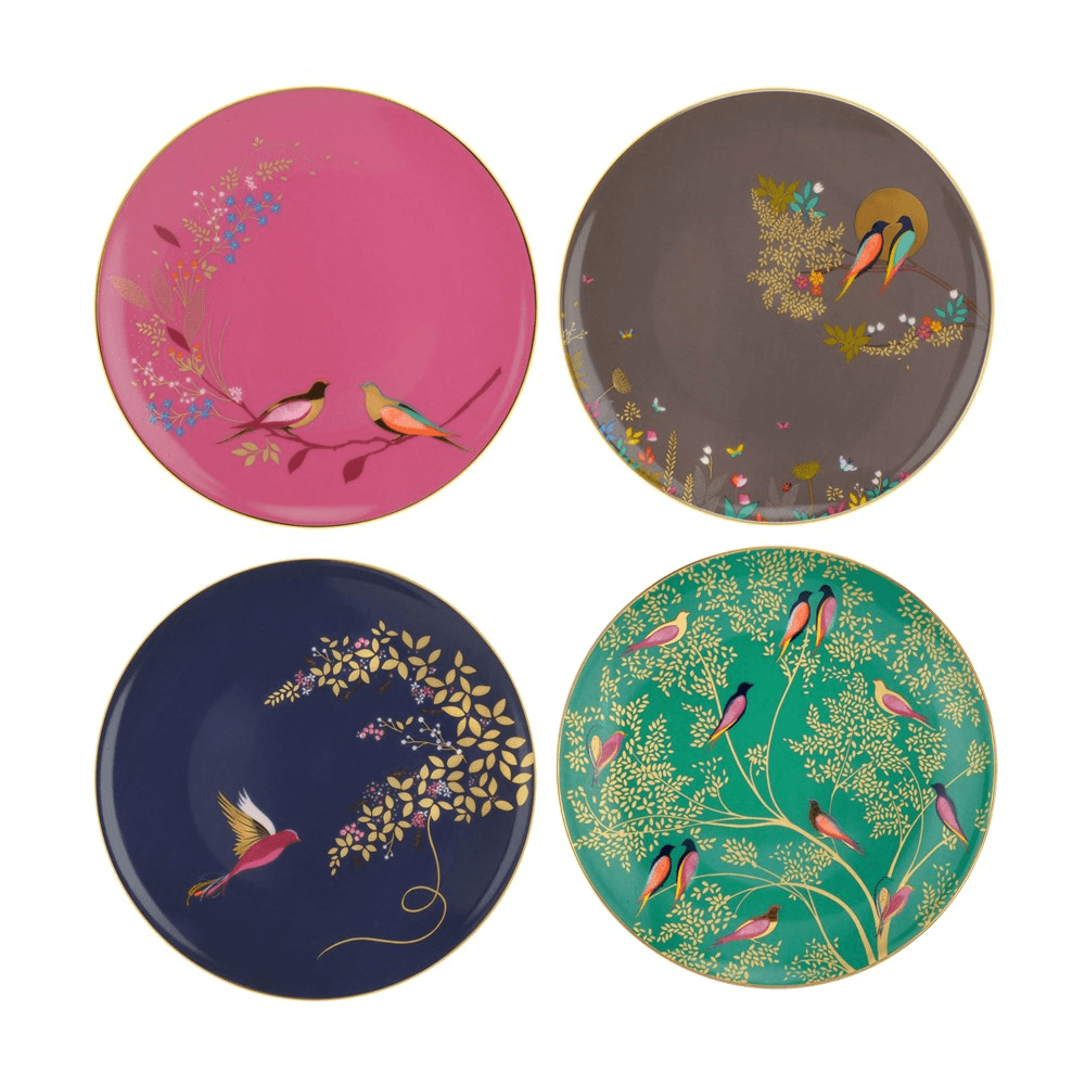 Chelsea Collection Set of 4  Cake Plates, D20cm, Multi