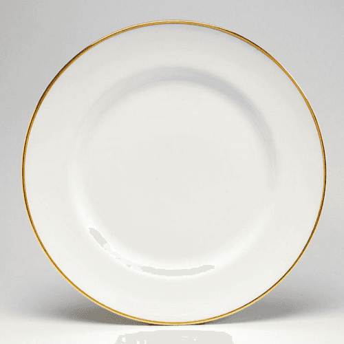 Image showing the Dinner Plate, D26cm, Gold Rim product.