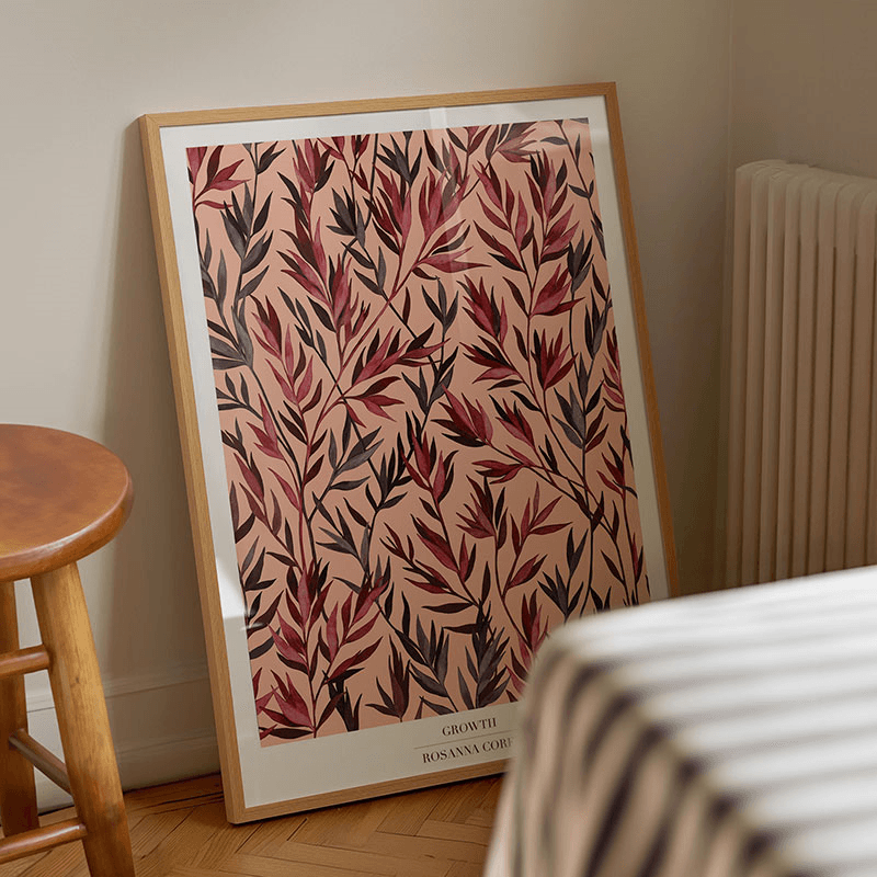 Growth Recycled Paper Print, A2, Pink