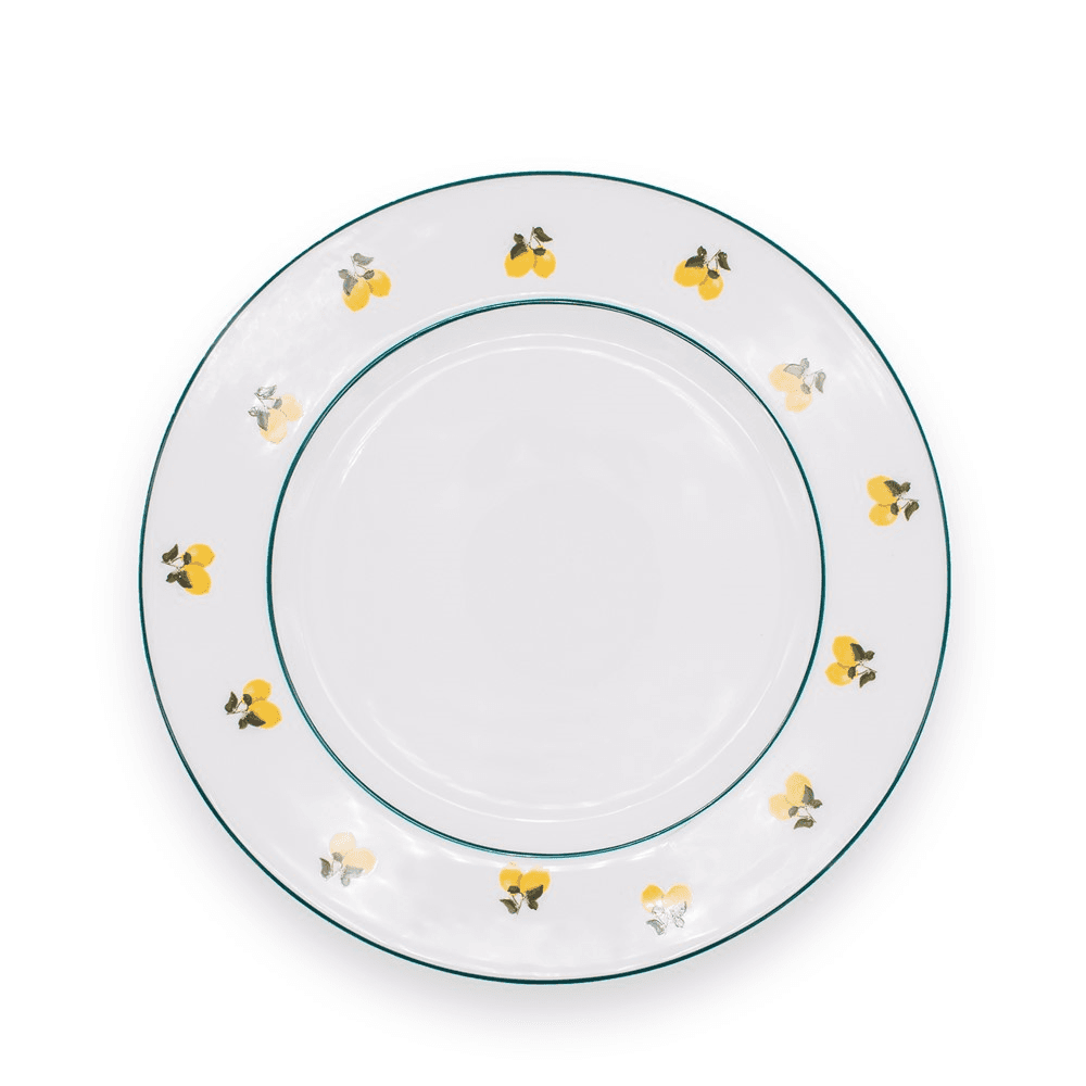 Lemon Collection Plate, H10 x W10cm, White