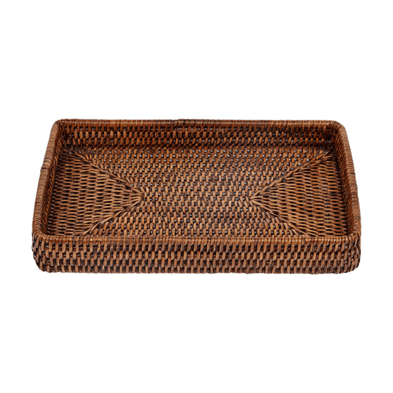 Rattan Tray, 30 x 20cm, Brown