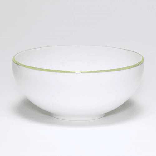 Image showing the Breakfast Bowl, D15cm, Apple Green Rim product.