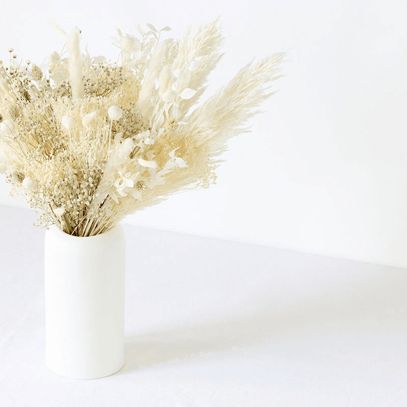 Hand-Tied Large Bouquet, Natural Whites, Ecru
