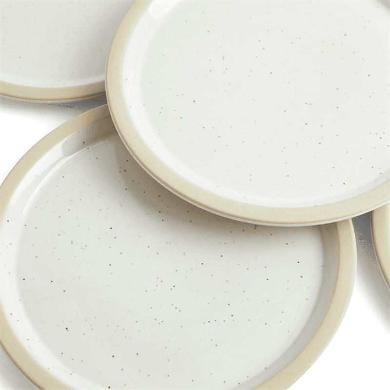 Urban Dining Set of 4 Plates, D25.5cm, White