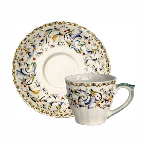 Image showing the Gien- Toscana, Coffee Cups & Saucers, Set of 2 product.