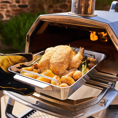 Image showing the Medium Roasting Pan, 38 x 26cm, Stainless Steel product.