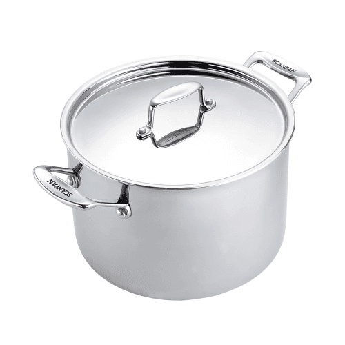 Image showing the Fusion 5 Stock pot with lid, 7.6 litre - D24, stainless steel product.