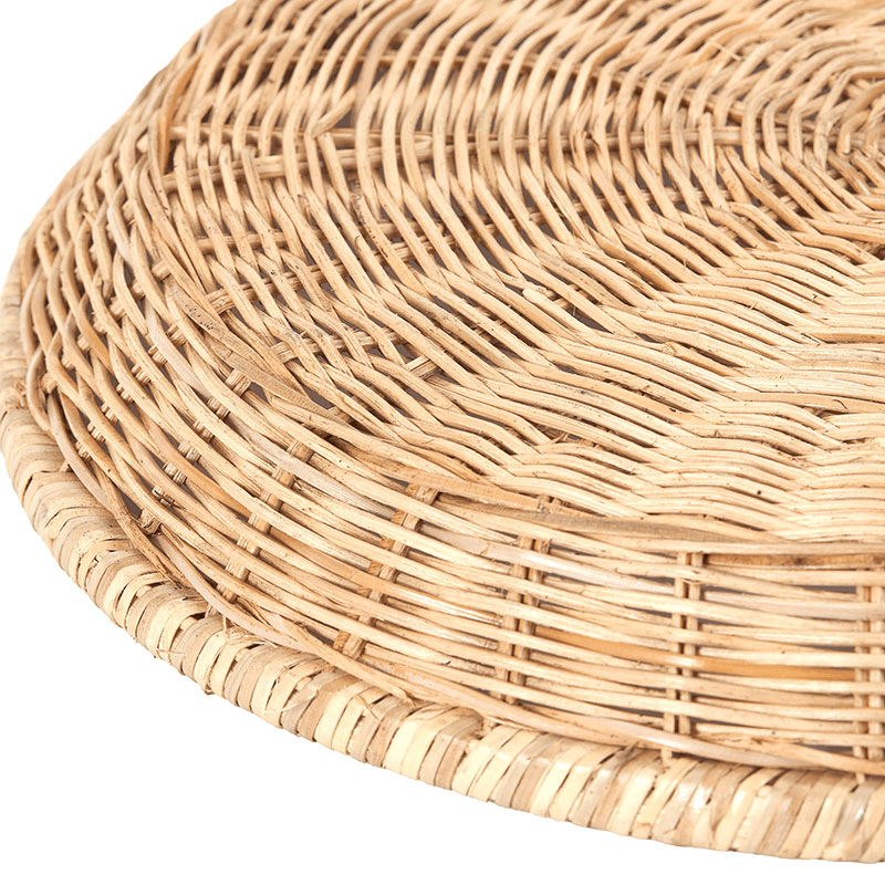 Rattan Round Tray, D43cm, Natural