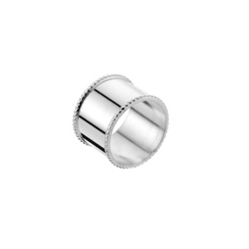 Image showing the Napkin Ring, Single Mounted, Bead, Silver Plate product.