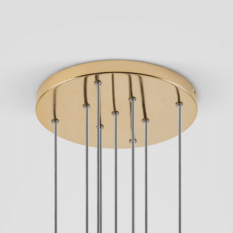 Globe Cluster Pendant Light, H99cm, Brass