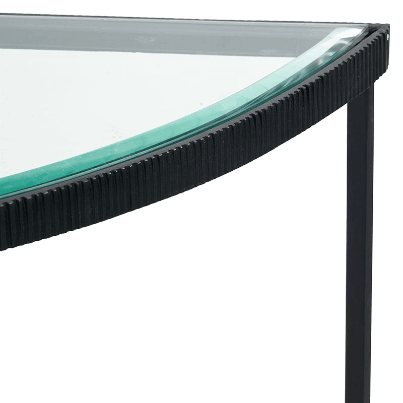 Marazzi Half Moon Console Table, Black