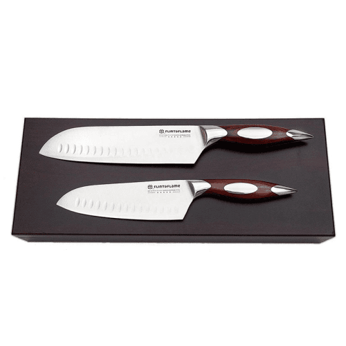 Image showing the Santoku Knife Set, Rosewood, 2 piece product.