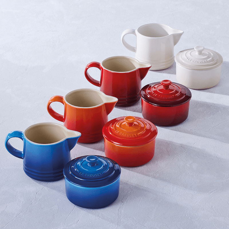 Stoneware Milk & Sugar Set, Azure