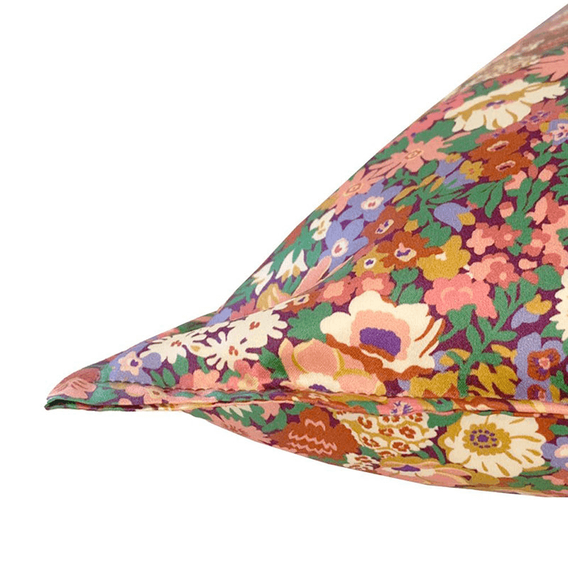 Thorpeness Pair of Silk Pillowcases, Single, Multi