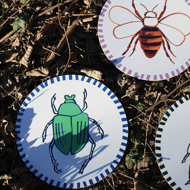 Beetle Placemat, D28cm, Multi