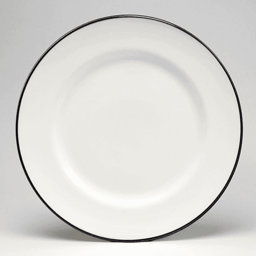Image showing the Dinner Plate, D26cm, Black Rim product.