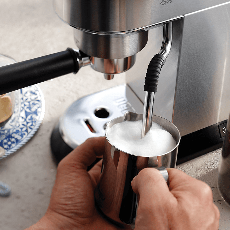 Dedica Arte Manual Coffee Machine, Silver