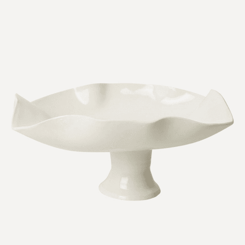 Image showing the Joanna Ling Porcelain Pedestal Bowl, D25cm, White product.