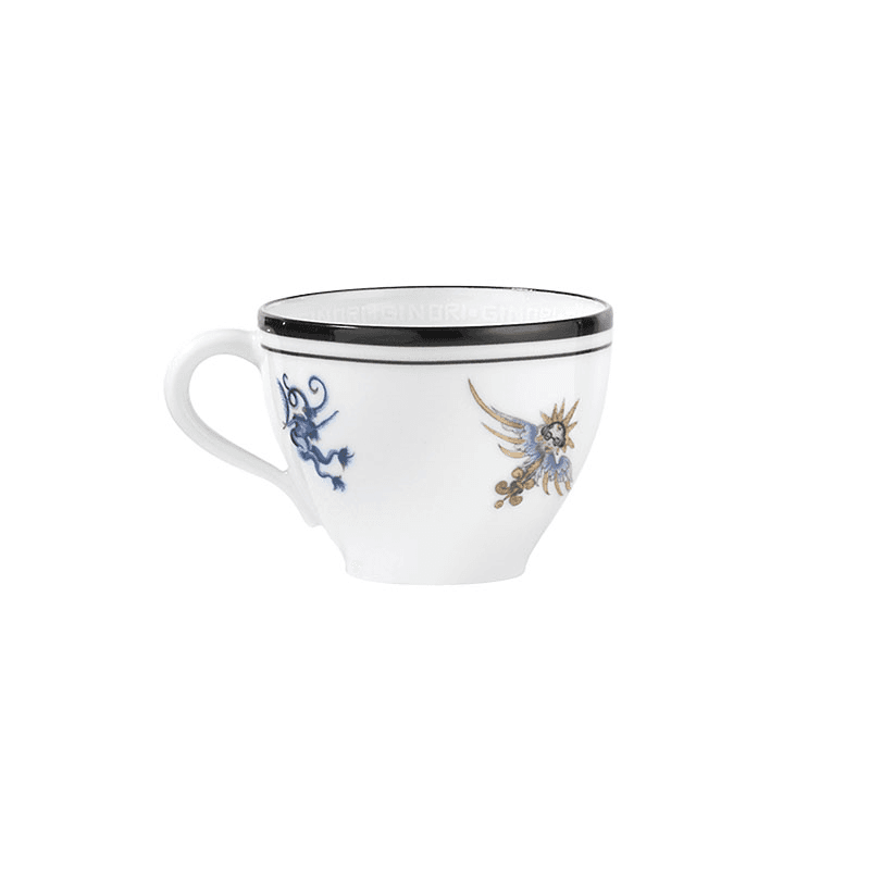 Arcadia Set of 2 Coffee Cups with Saucers, 100ml, White