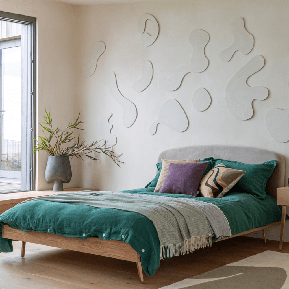 Crawford King Size Bed Frame, Light Oak