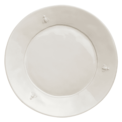 Image showing the Bee Set of 4 Dinner Plates, D27cm, Cream product.