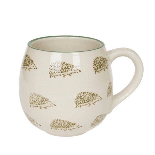Image showing the Hedgehogs Stoneware Mug, 500ml, Cream product.