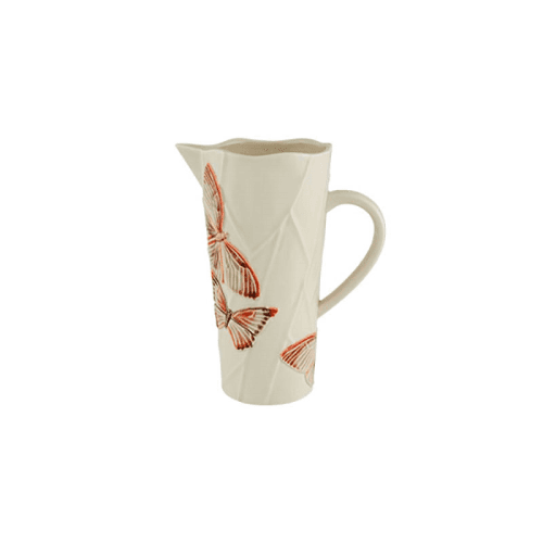 Image showing the Cloudy Butterflies Pitcher, 1.6L, White product.