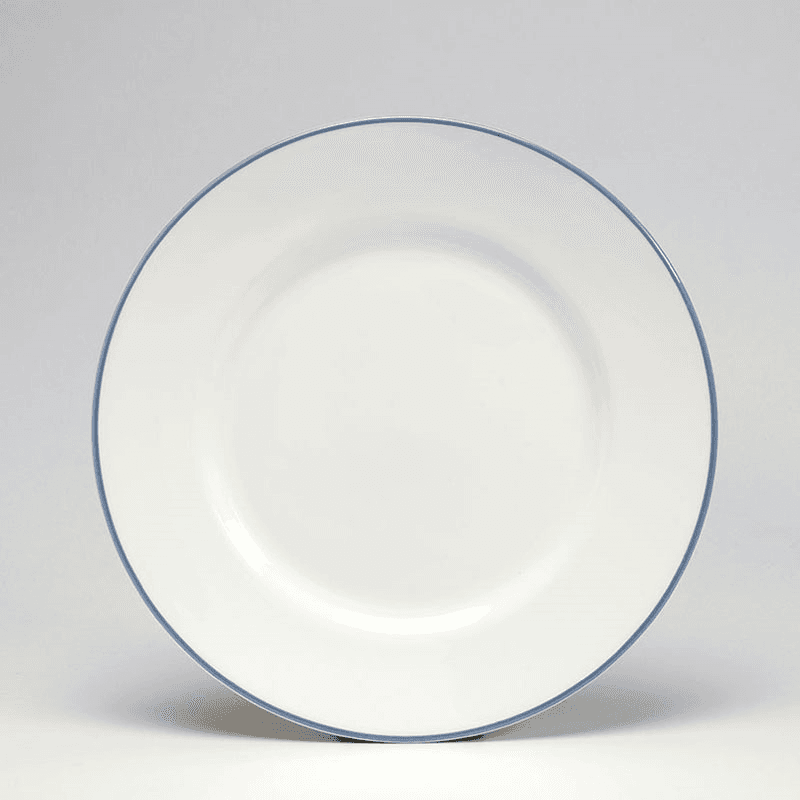 Dessert Plate, D21cm, Cornflower Blue Rim
